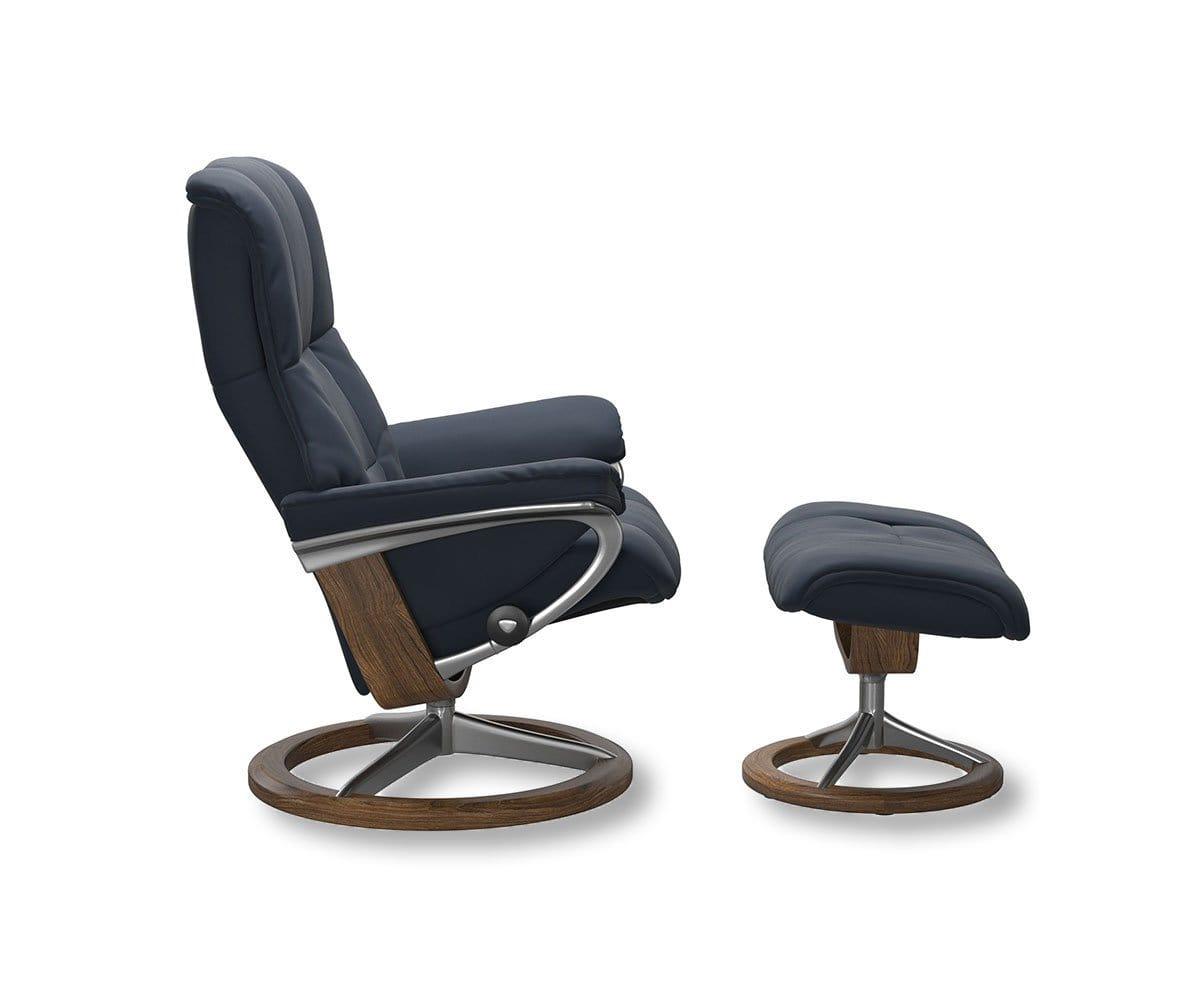 Stressless® Mayfair Recliner & Ottoman with Signature Base