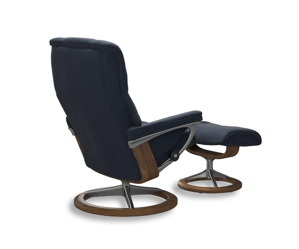 Stressless® Mayfair Recliner & Ottoman with Signature Base