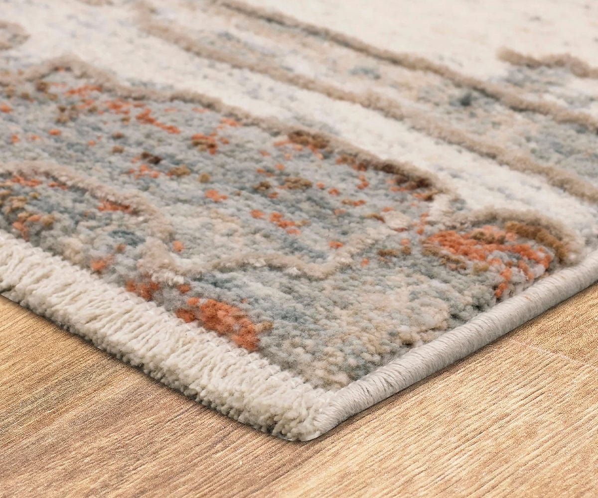 Karastan Solitude Silk Road Rug - Cream & Gray