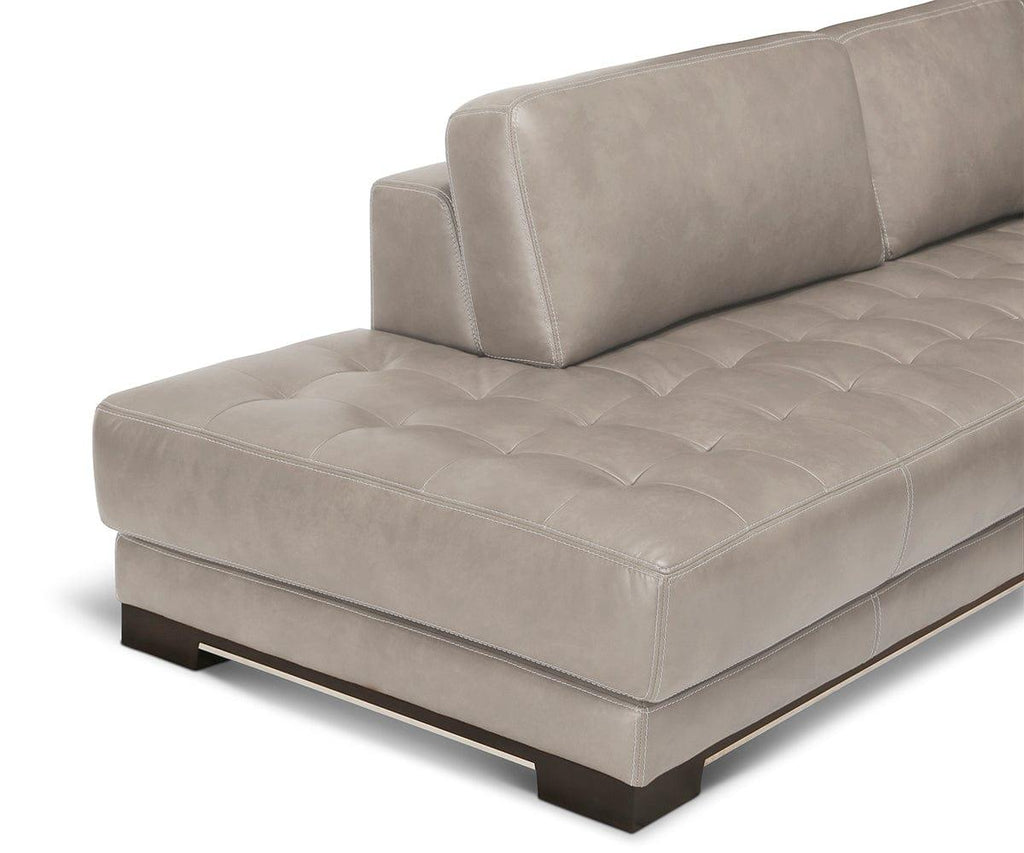 Andreas Leather Left Sectional