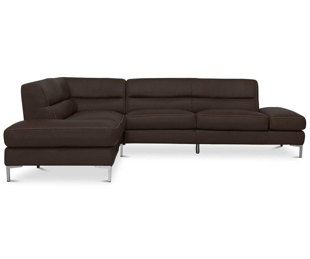 Campsis Leather Left Sectional